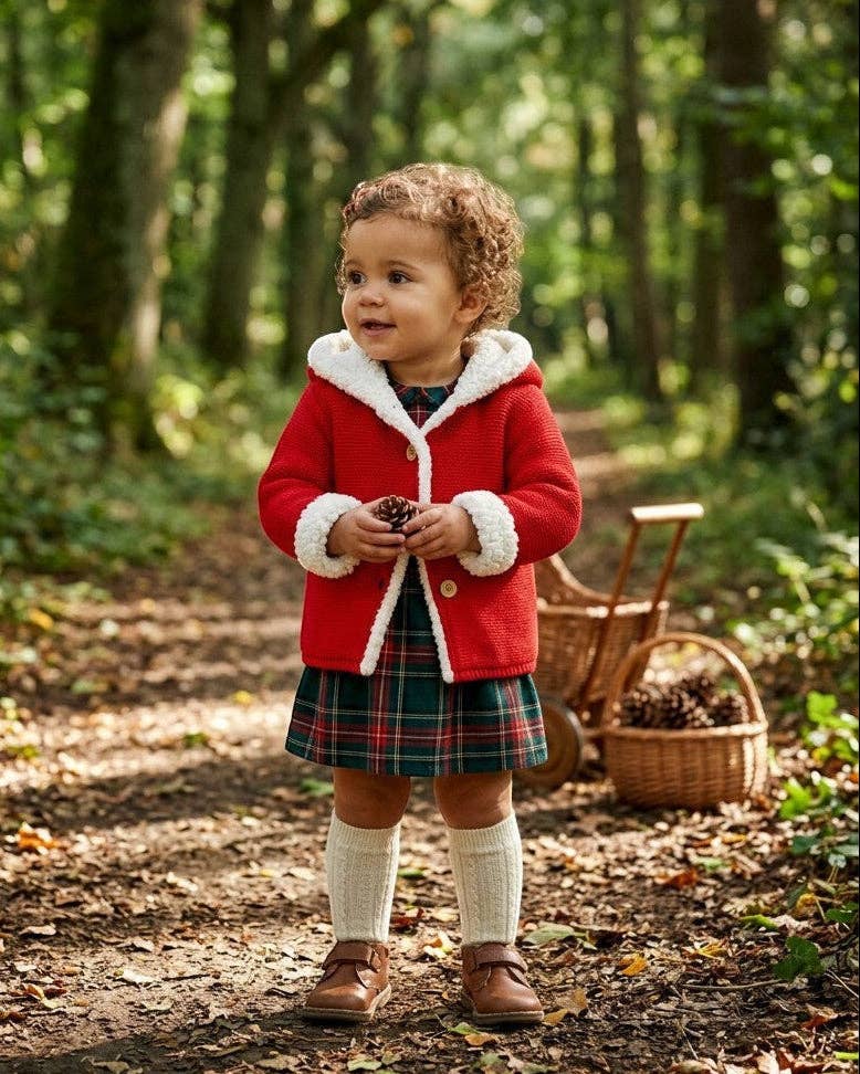 Julius Berger & Carriage Boutique - Carriage Boutique Sherpa-Lined Hooded Jacket Red: Red / 6M