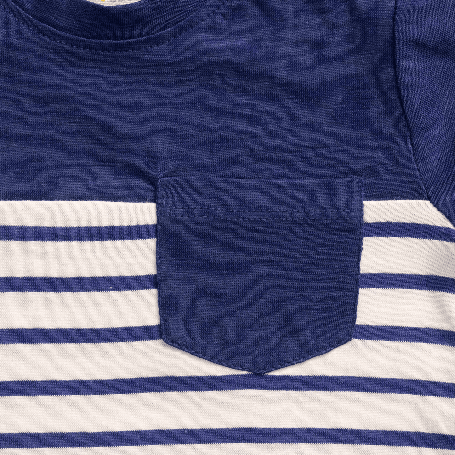 Striped Romper - Navy