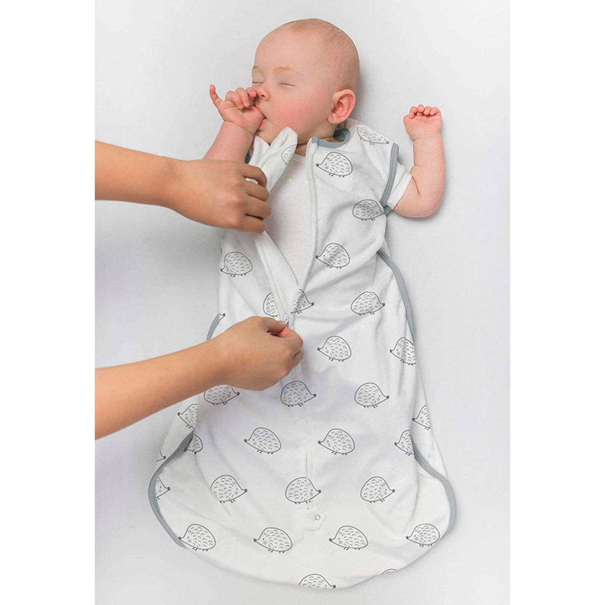 SwaddleDesigns - Muslin Non-Weighted zzZipMe Sack - Denim: 0-6 Months