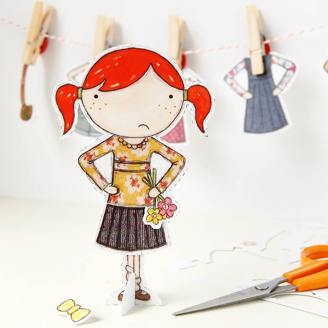 Clara Paper Doll Signature Outfits Card