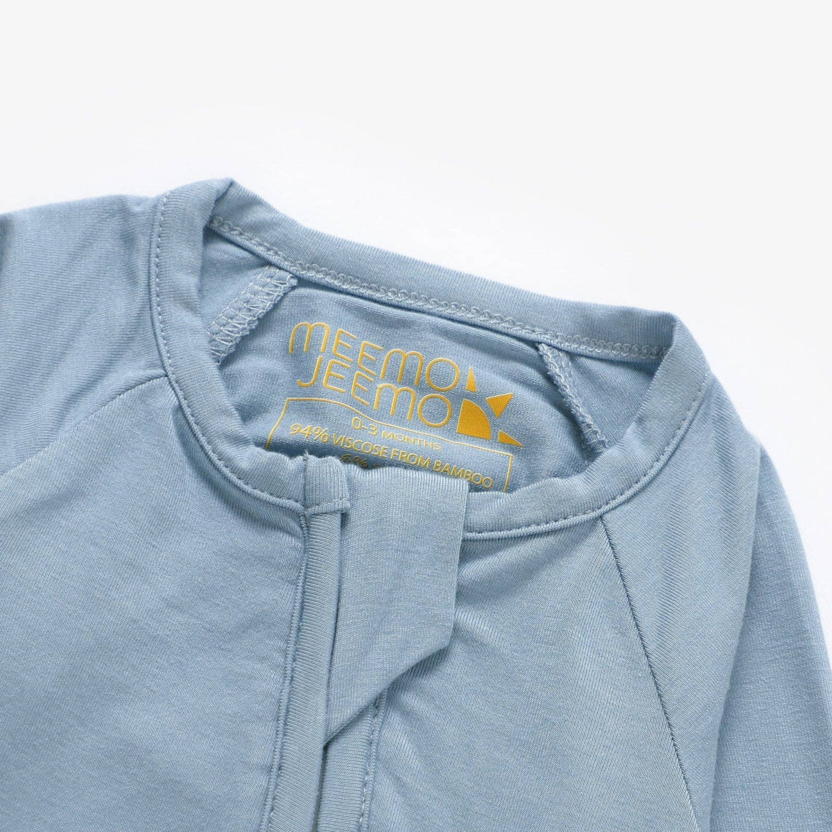 Meemo Jeemo - Peek-A-Poo Bamboo Pajama in Blue: 0-3 Months