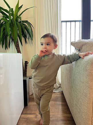 Sage French Terry Organic Cotton 2-Piece Set