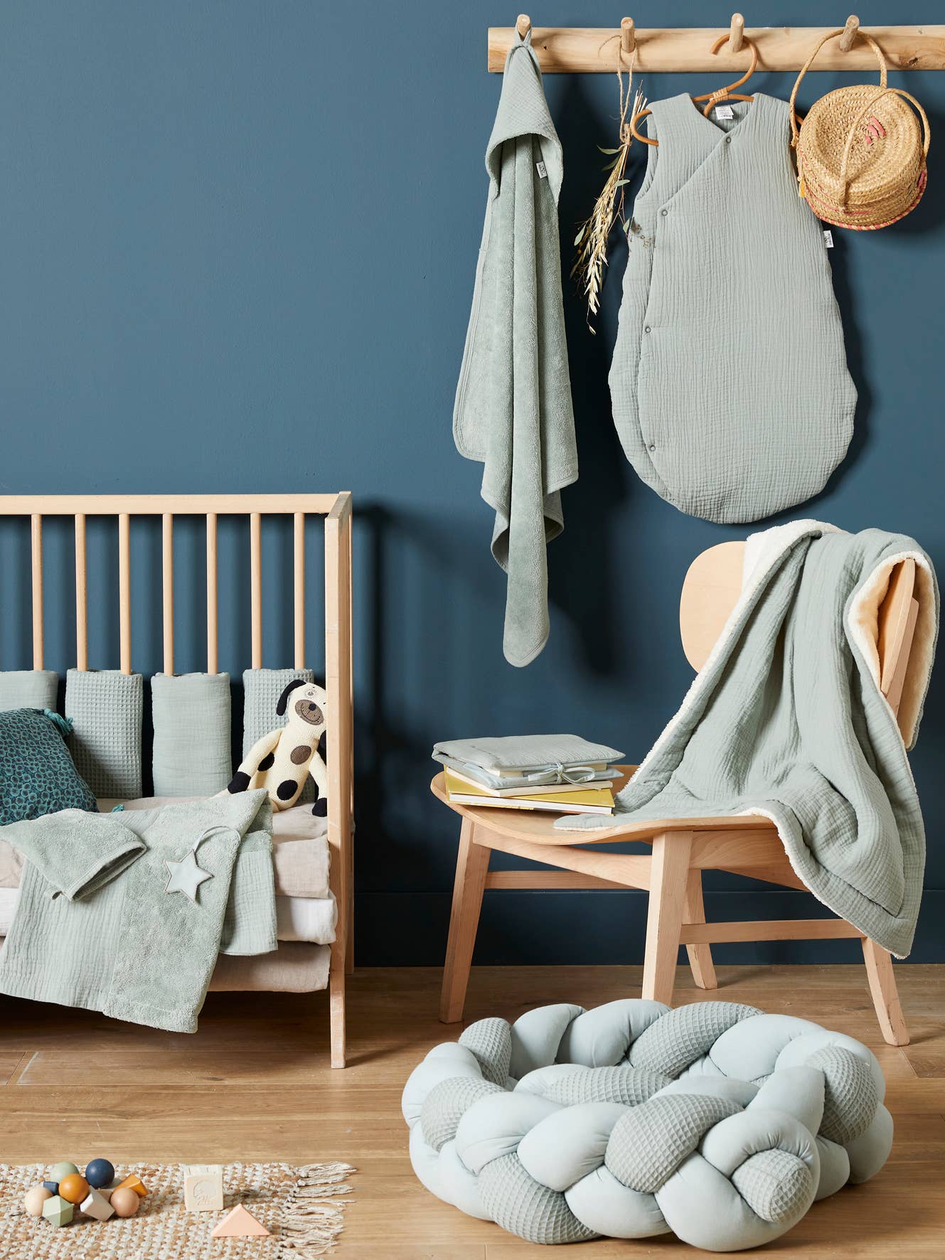 Green infant sleeping bag