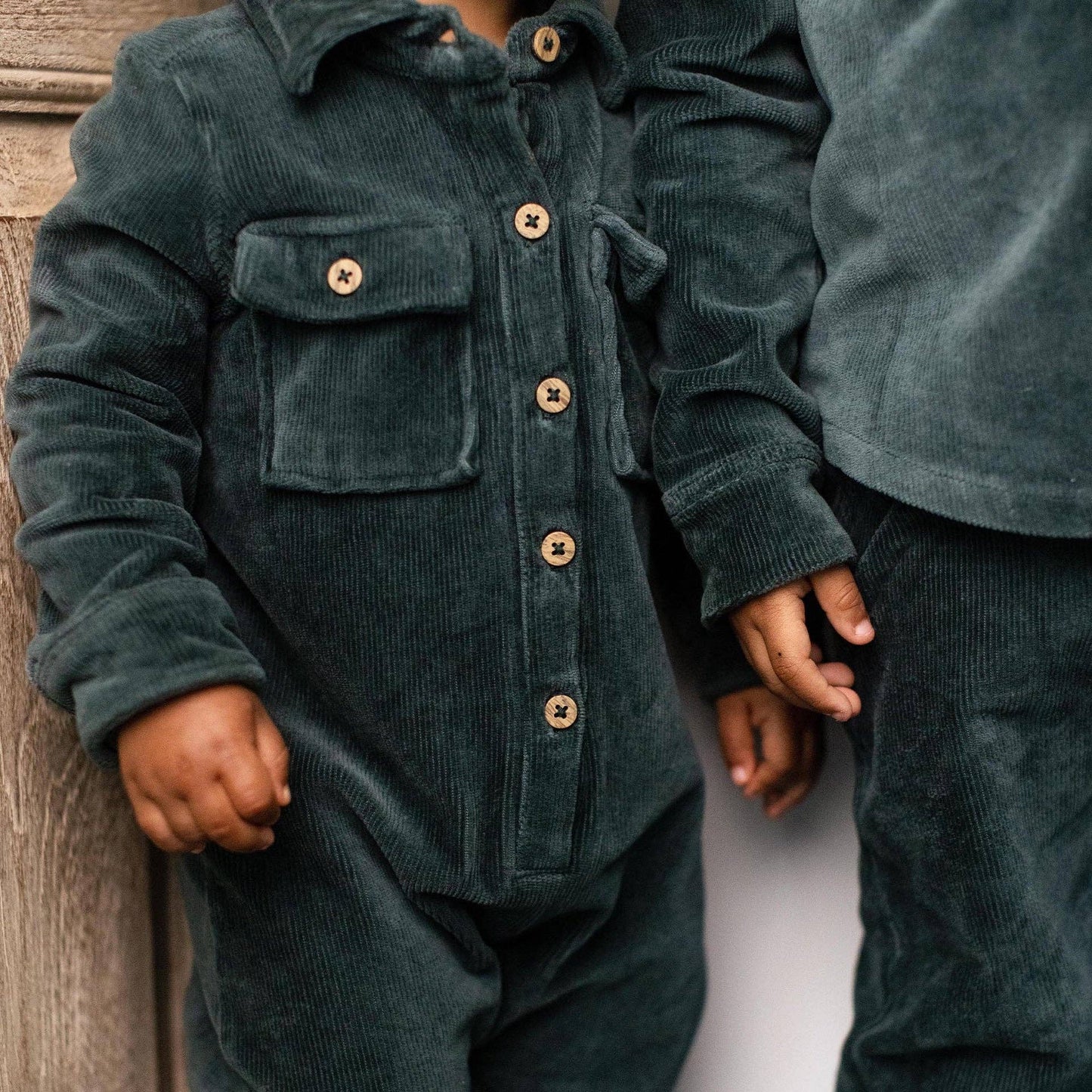Burt's Bees Baby - Knit Corduroy Baby Boy Jumpsuit: Zucchini / 12 Months