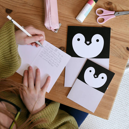 Penguin Recyclable Animal Card