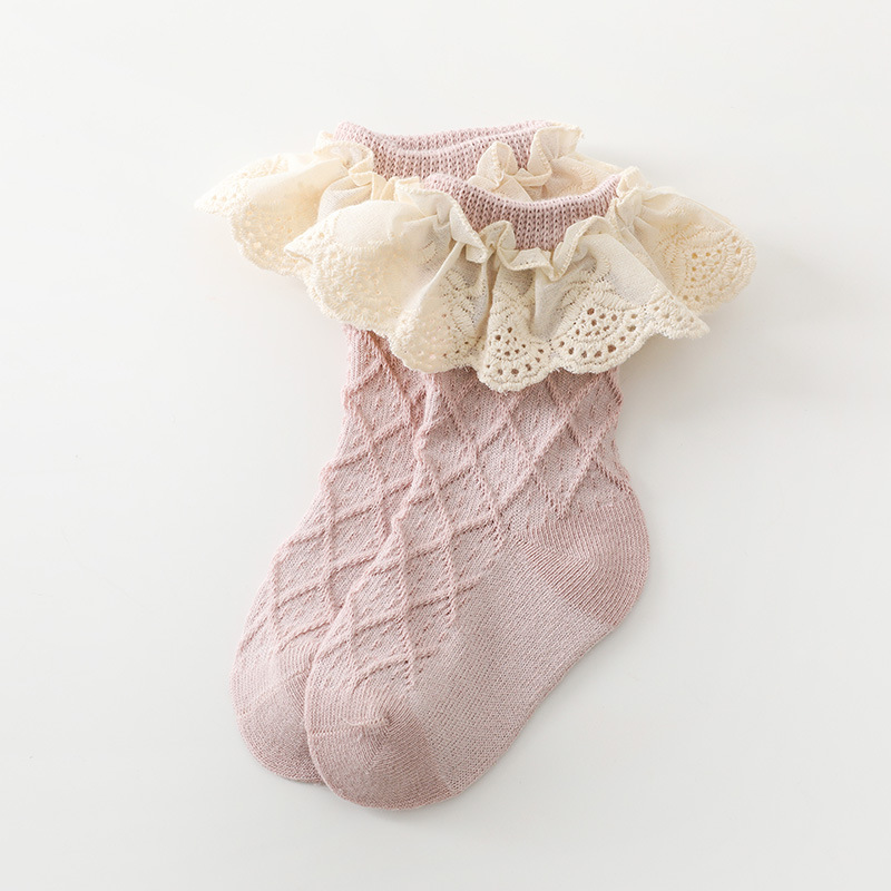 Annie & Charles® baby socks with ruffles