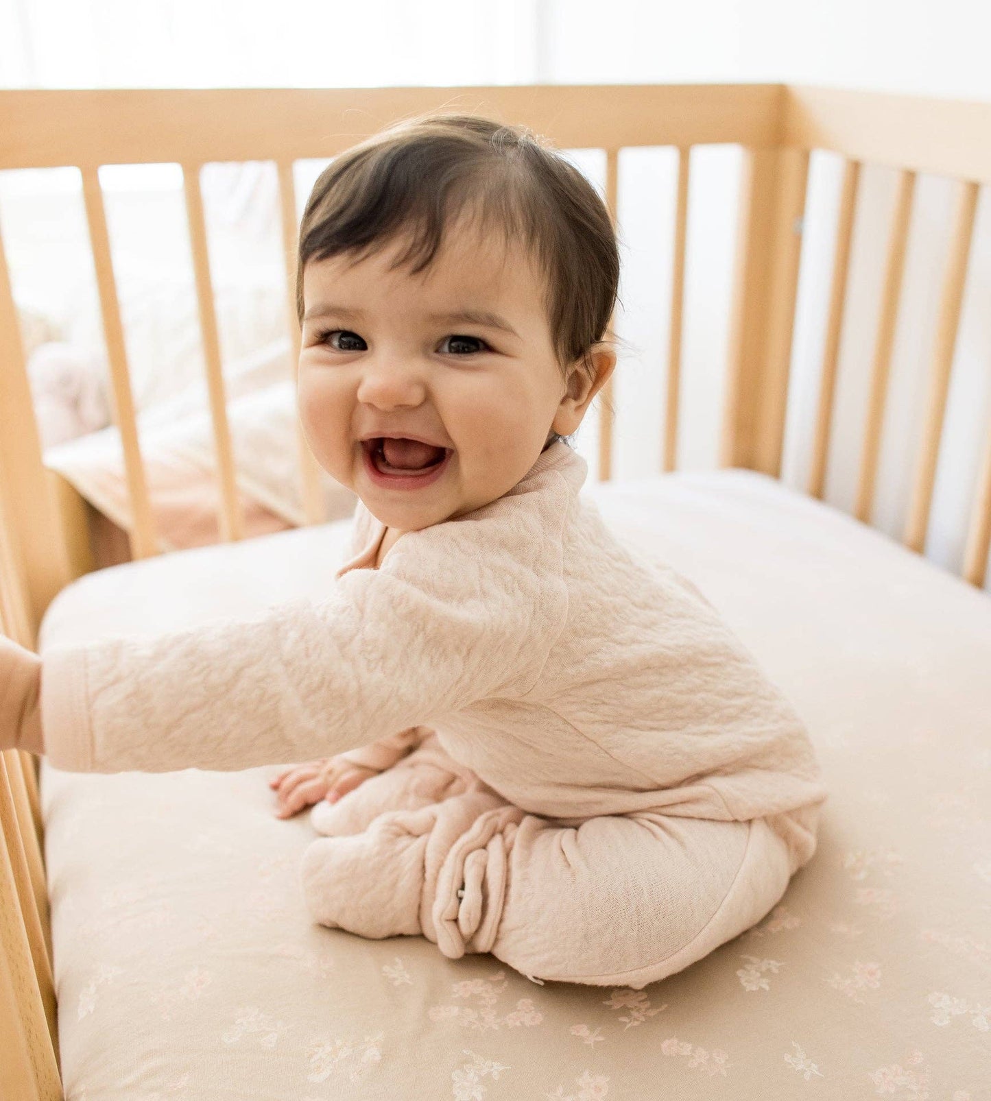 Burt's Bees Baby - Organic Cotton Quilted Bee Wrap-Front Baby Jumpsuit - Ranunculus: Ranunculus / 12 Months