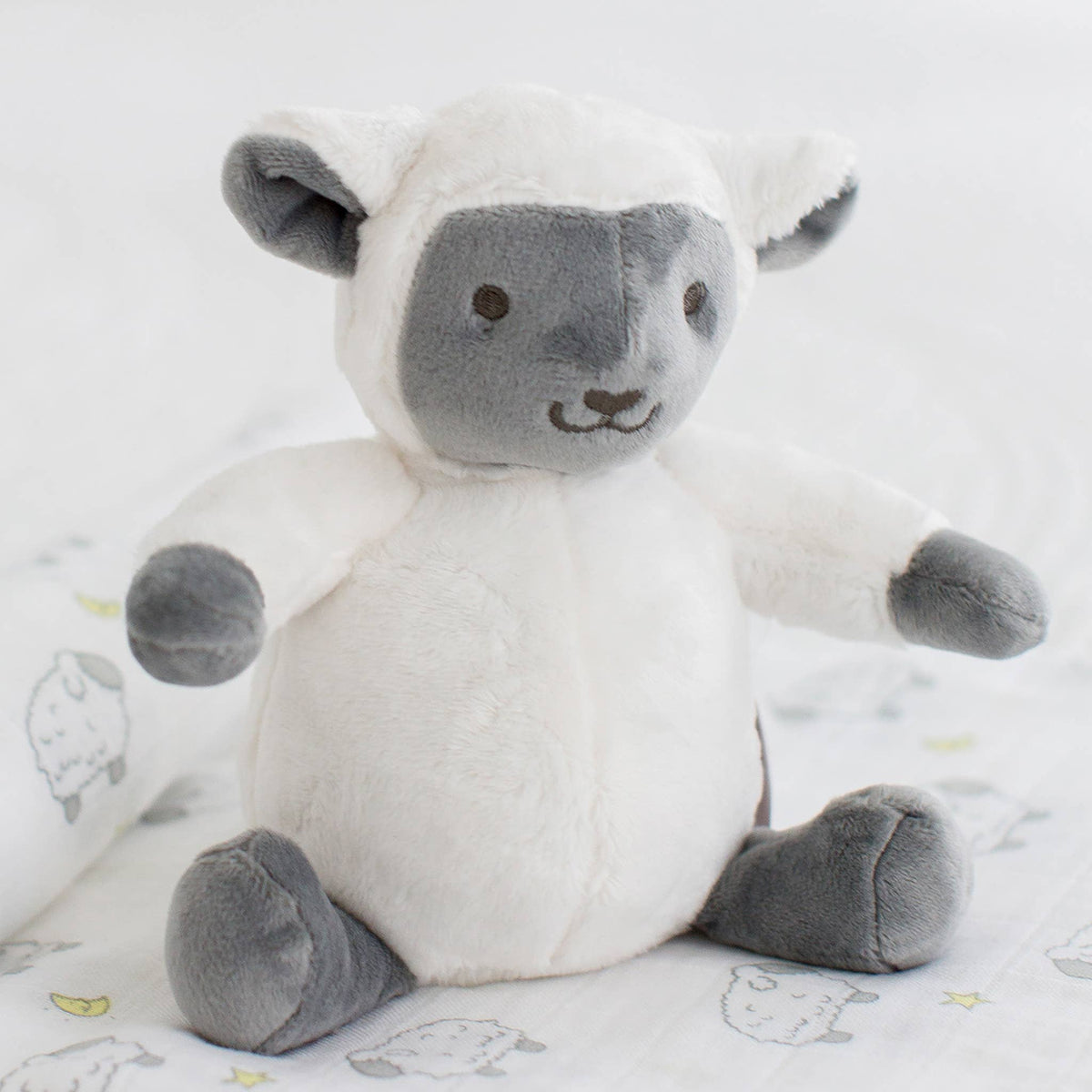 SwaddleDesigns - Baby Plush Toy, 7 Inch Sitting, Little Lamb