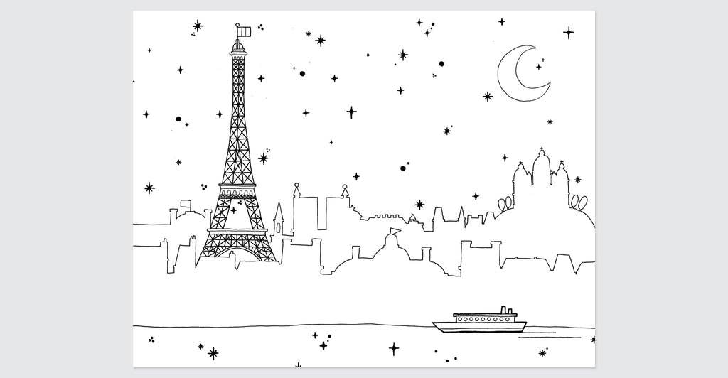 Paris Coloring Book: Mini Edition