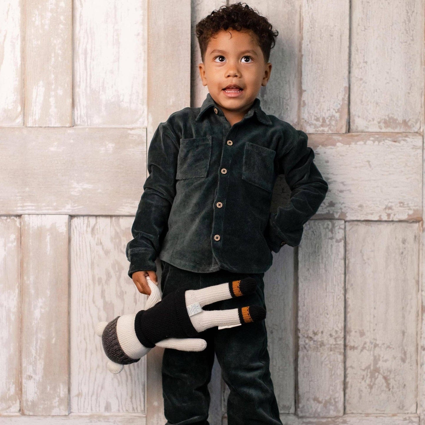 Burt's Bees Baby - Knit Corduroy Boy Shirt & Pants Set: 3T
