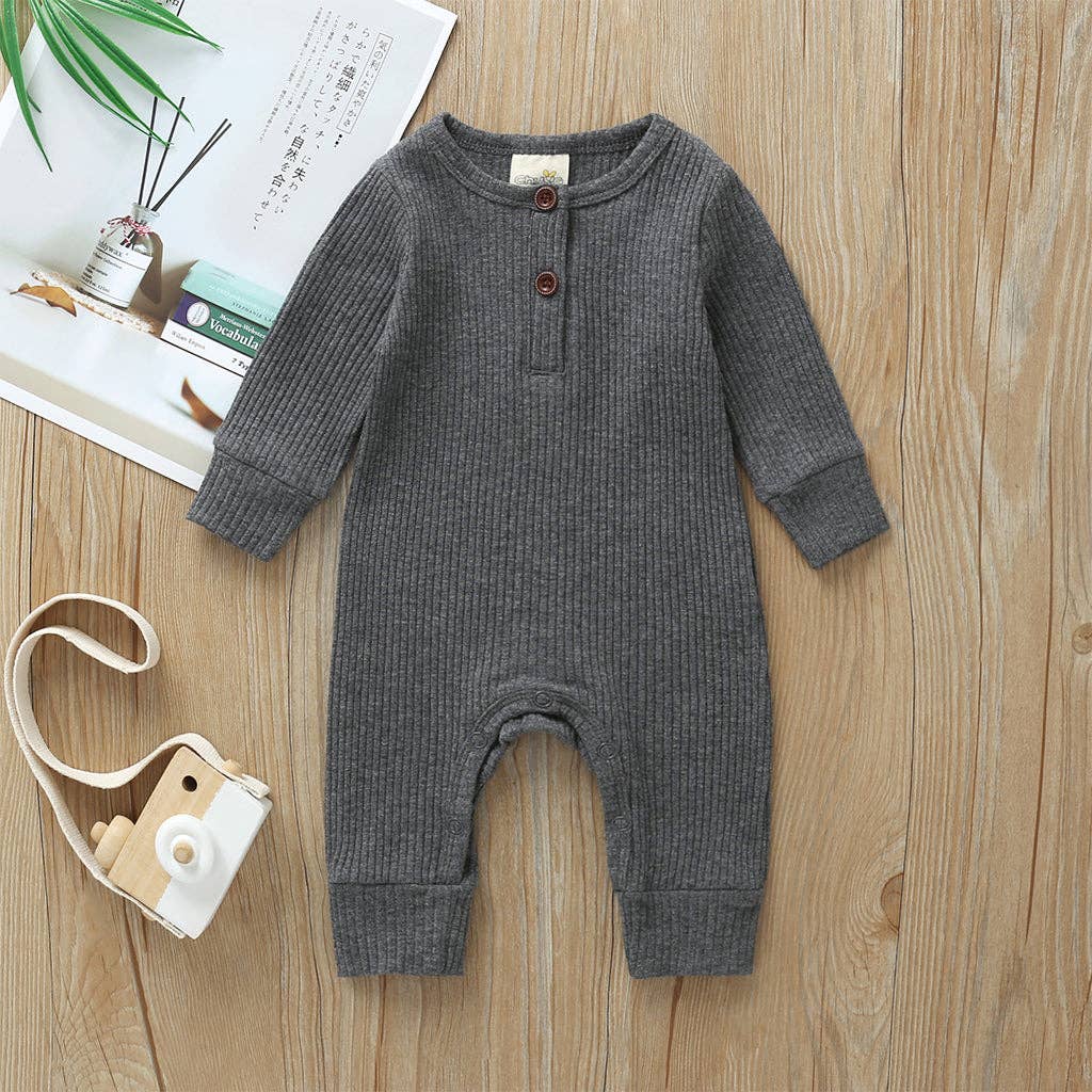 PatPat - Baby Boy / Girl Cotton Knitted Style  Cardigan Jumpsuit: Pink / 12-18M