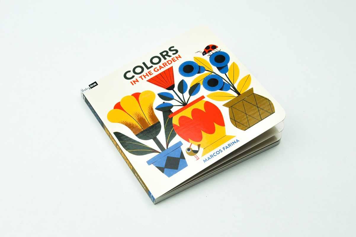 Simon & Schuster - Babylink: Colors in the Garden by Marcos Farina: Board Books; 16 pages / English