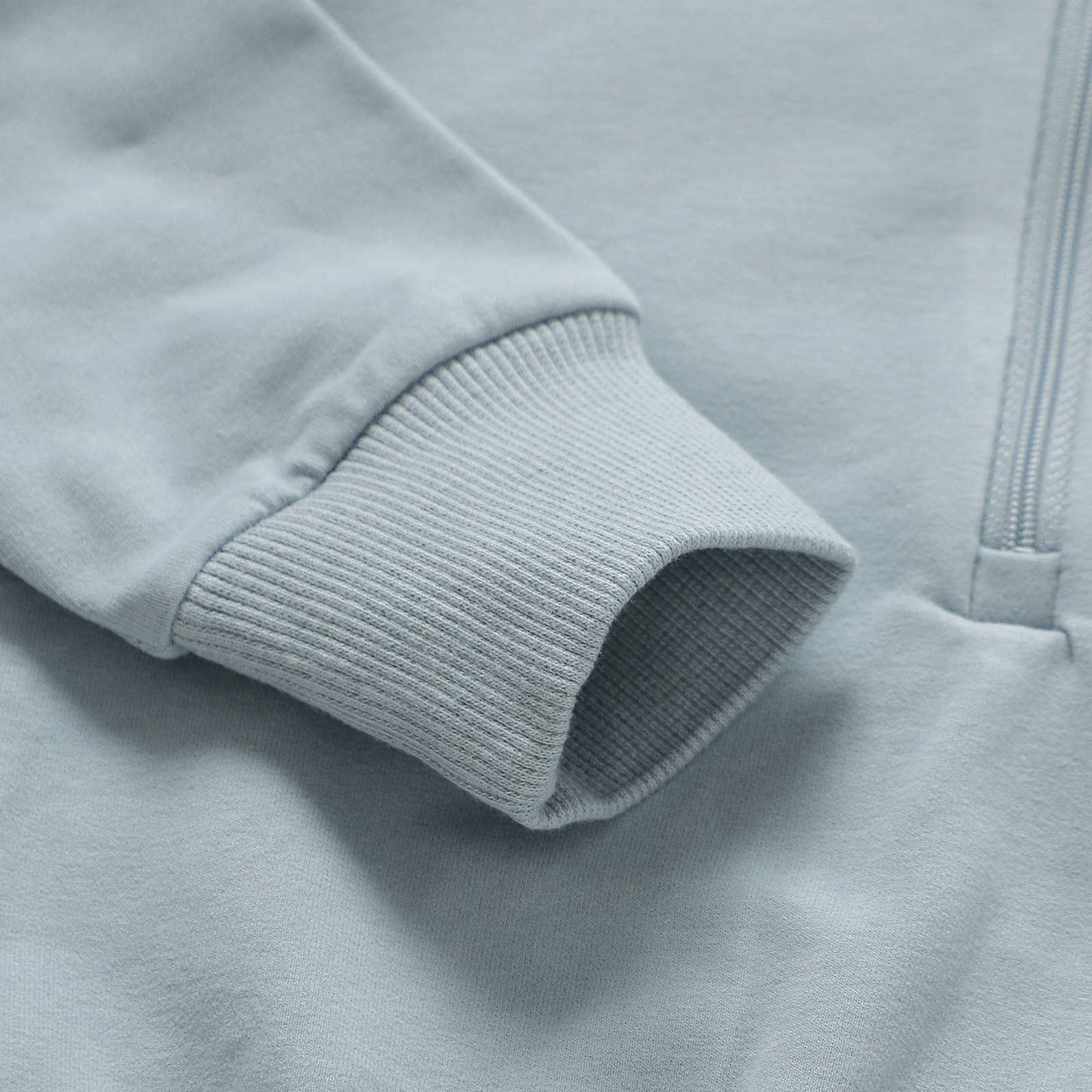 Almond Bud - The French Terry Organic Cotton Beach Jogger Set: Dusty Blue / 3T