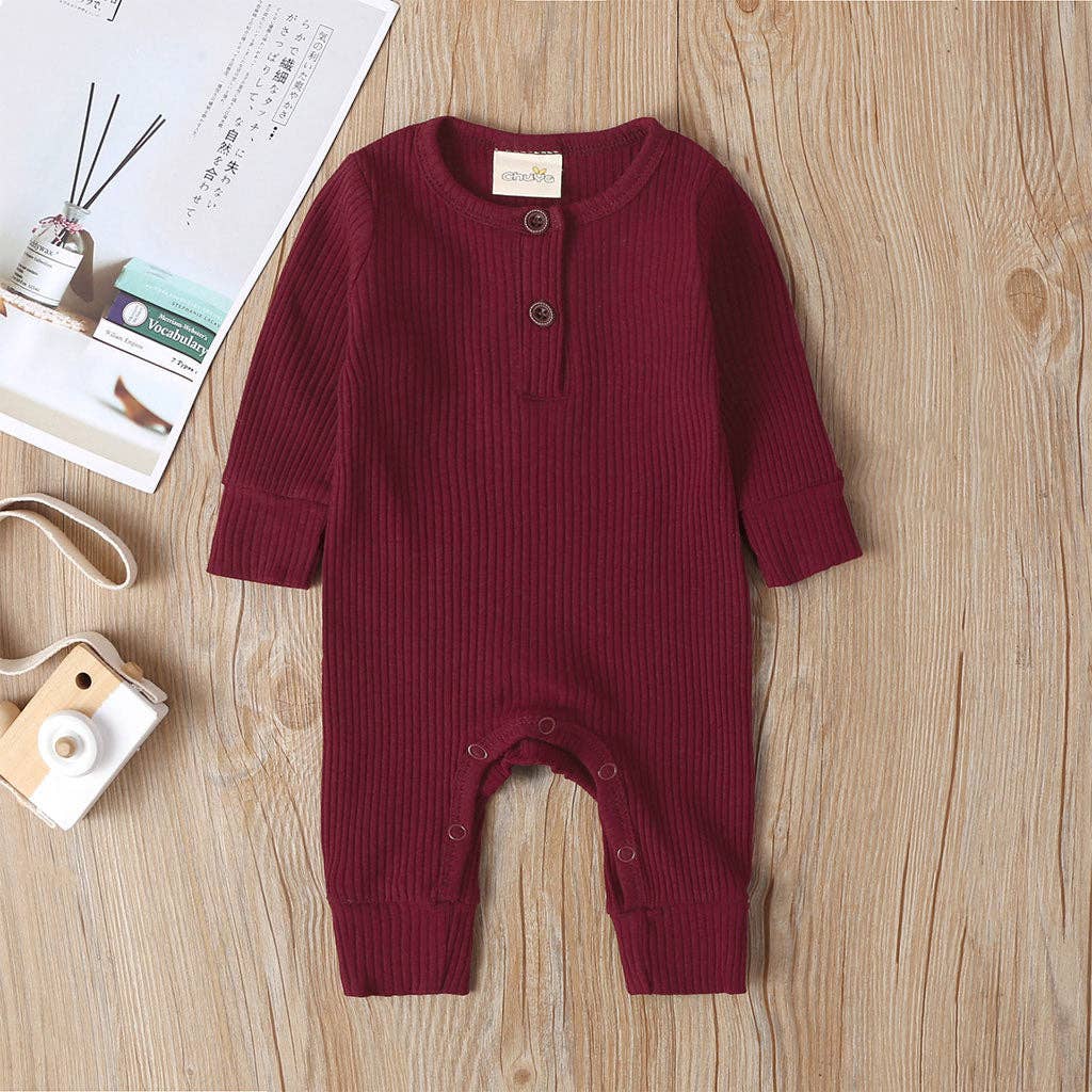PatPat - Baby Boy / Girl Cotton Knitted Style  Cardigan Jumpsuit: Pink / 6-9 Months