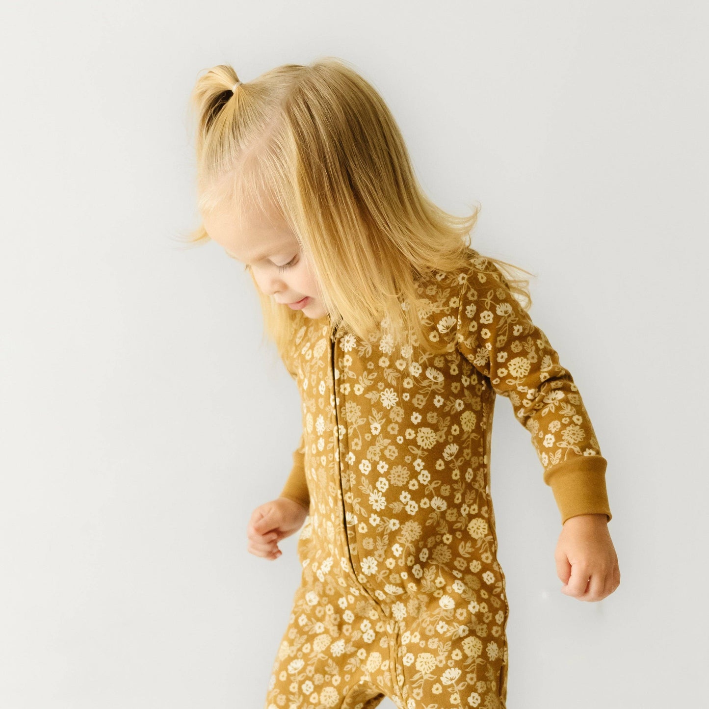 Organic 2-Way Zip Romper - Wildflower