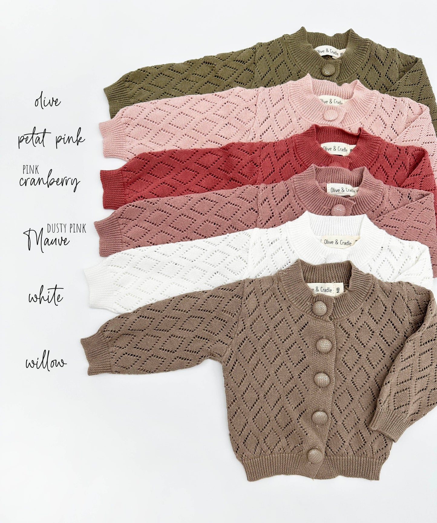 OLIVE & CRADLE - Ellanor Sweater: Willow / 6-12-months