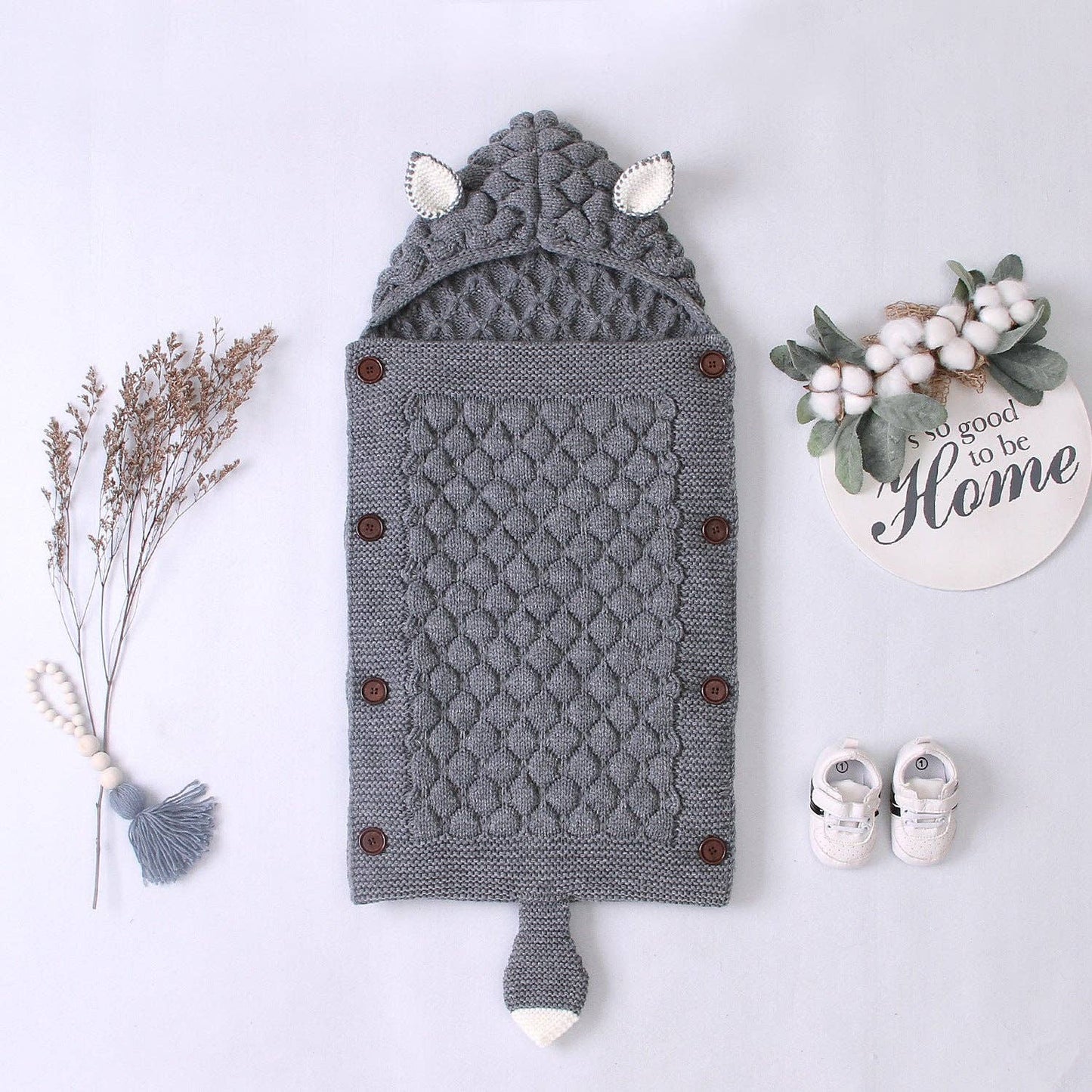Knitted sleeping bag