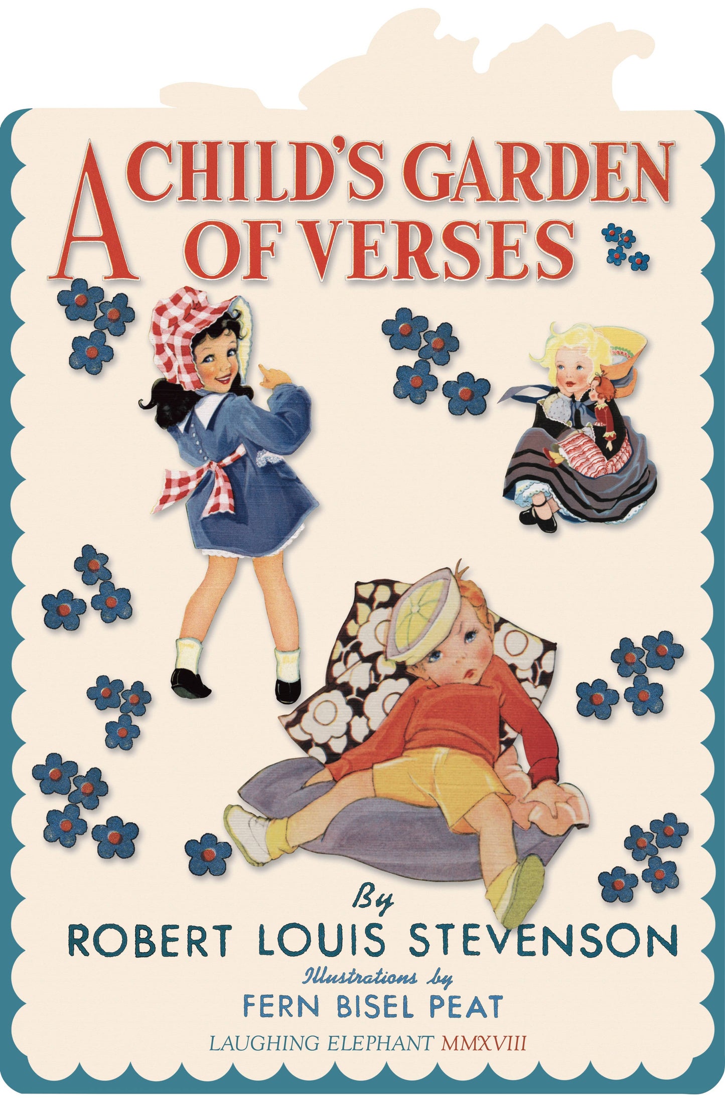 Laughing Elephant Books - A Child's Garden Of Verses- Children's Shape Book-Vintage
