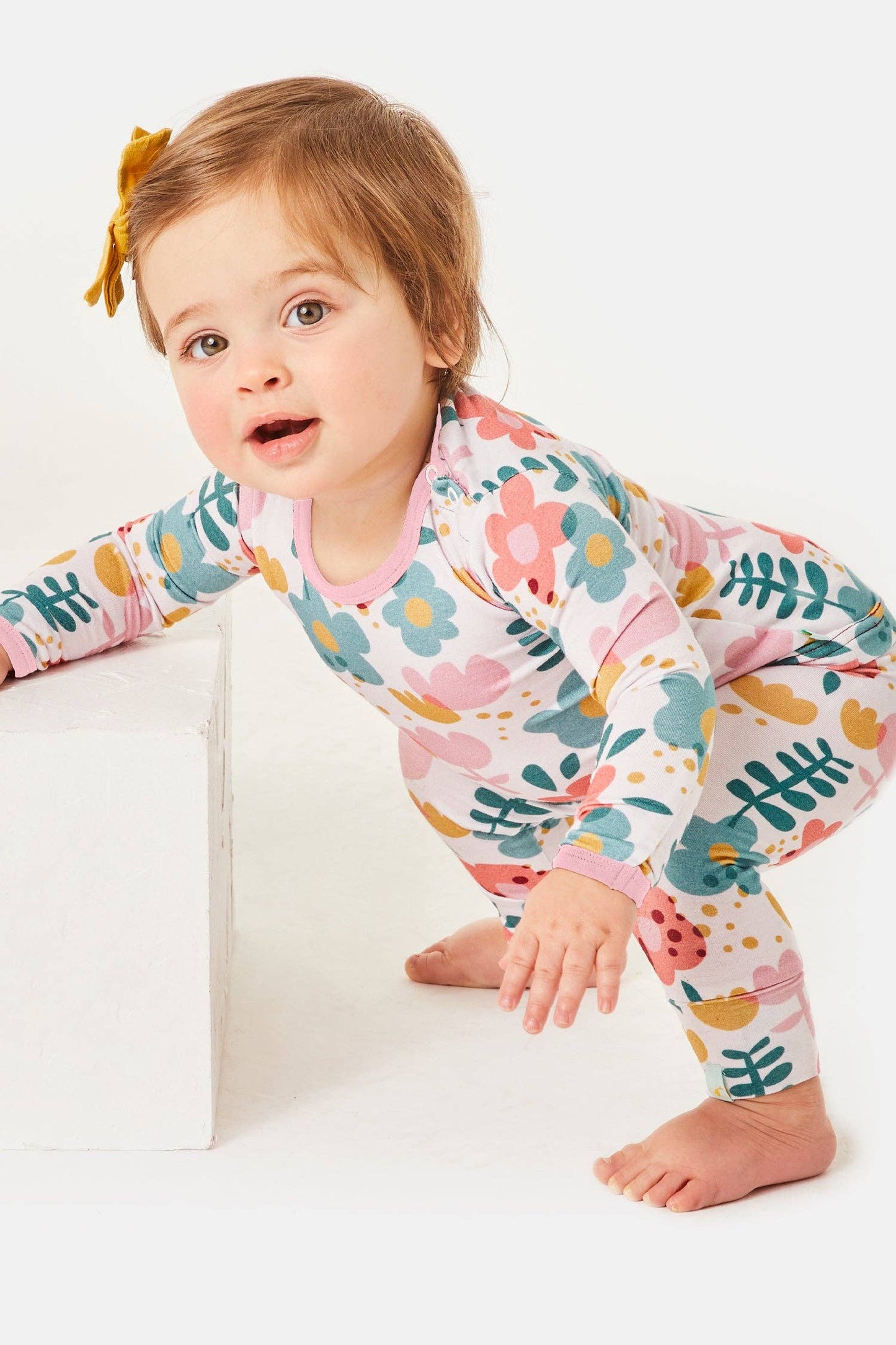 Long Sleeve Pajama Set - Flower Power