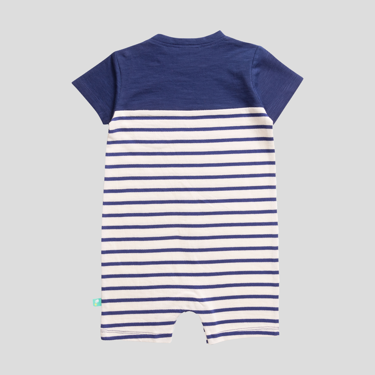 Striped Romper - Navy