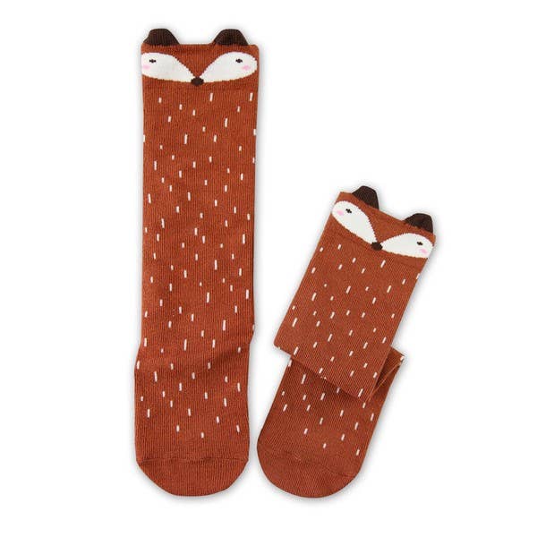 Vaenait Baby - Raccoon- Brown Knee Socks: Brown / S (1-3T)