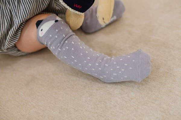 Vaenait Baby - Raccoon- Grey Knee Socks: Grey / M (3 ~5T)