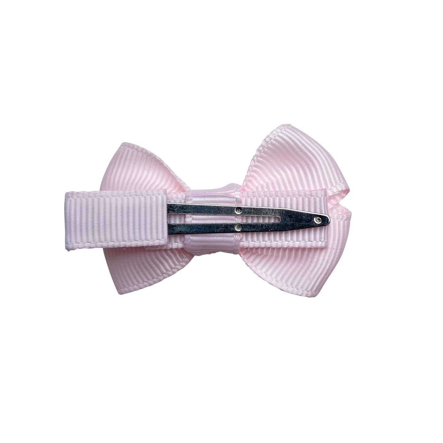 Estelle hair bow with clip in powder pink