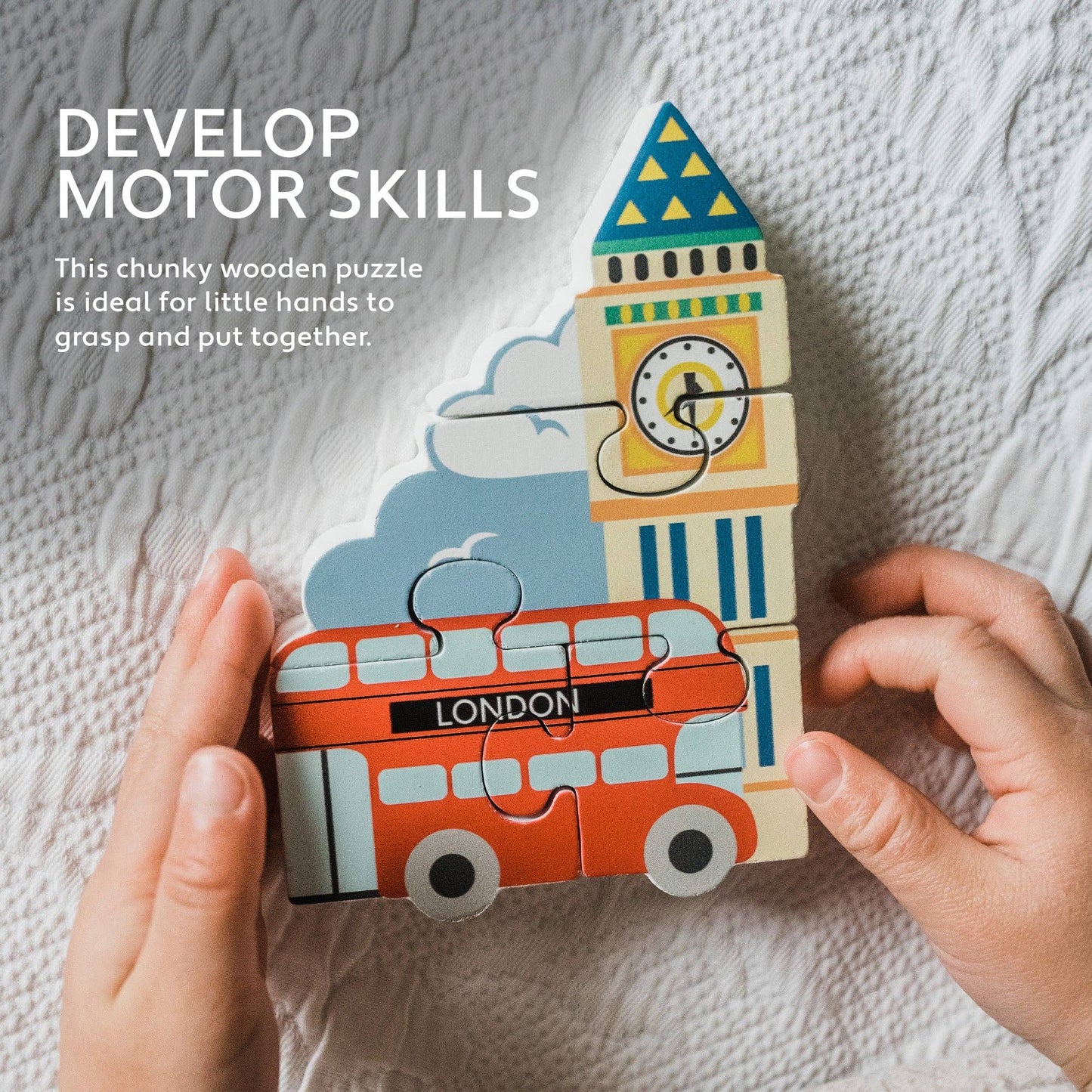 London Bus Wooden Puzzle