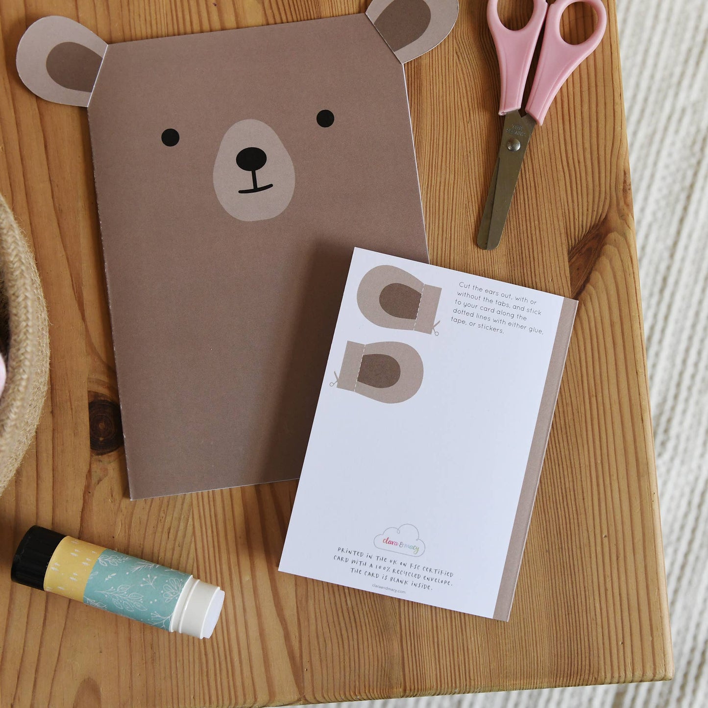 Bear Recyclable Animal Card