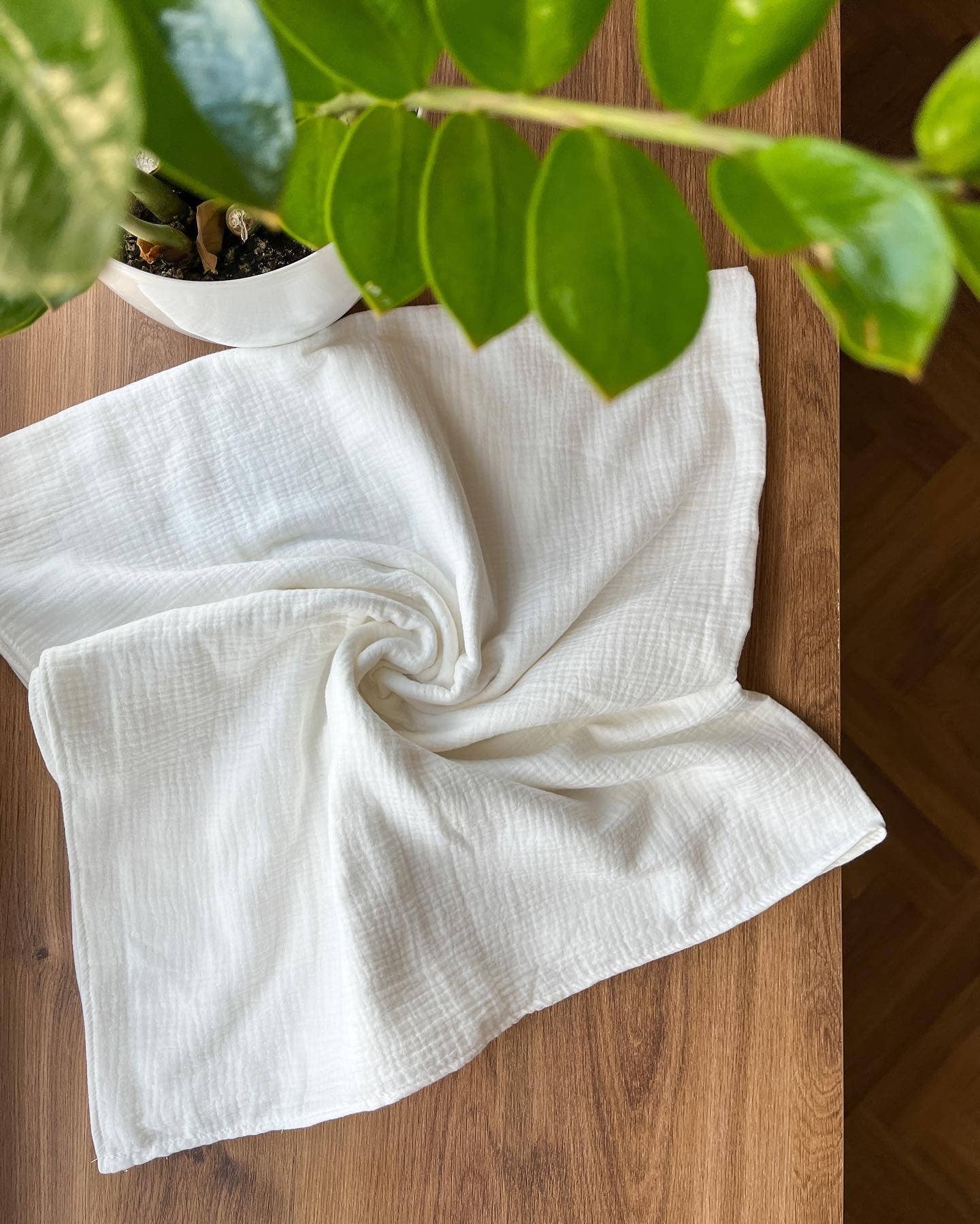 Baptism blanket white plain