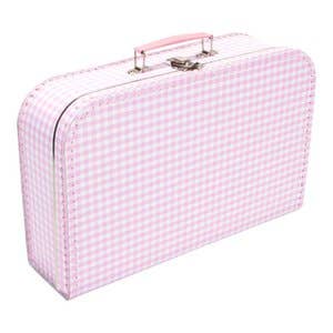 PINK/WHITE DIAMOND briefcase 35 cm