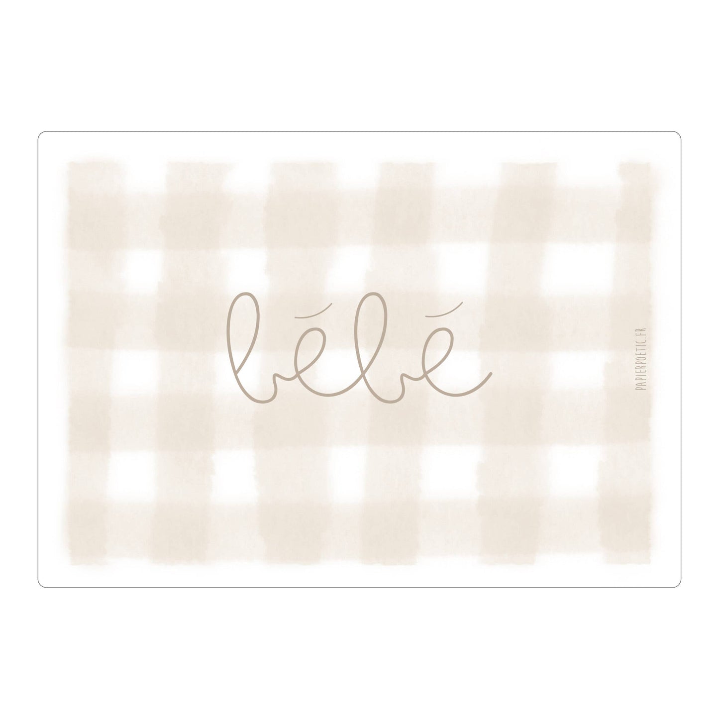 “Baby” card