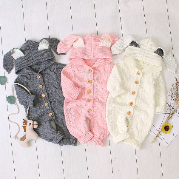 Rabbit Ears Knit Jumpsuit