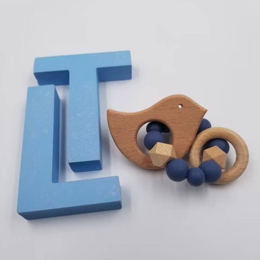 Mama Bird Rattle Teether Toy