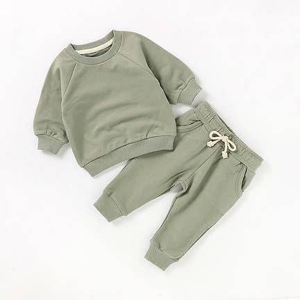 Sage French Terry Organic Cotton 2-Piece Set