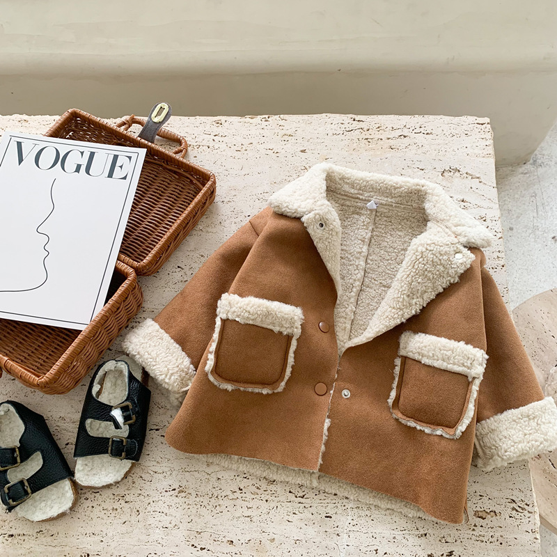 Annie & Charles® kids sheepskin jacket