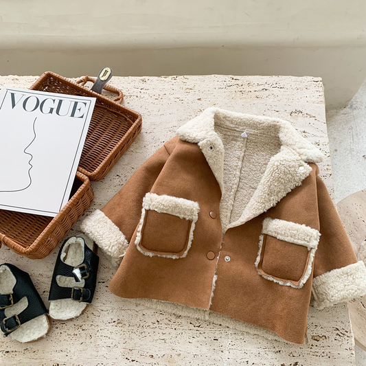 Annie & Charles® kids sheepskin jacket