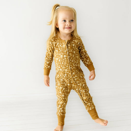 Organic 2-Way Zip Romper - Wildflower