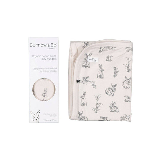 Stretchy Swaddle - Almond Burrowers