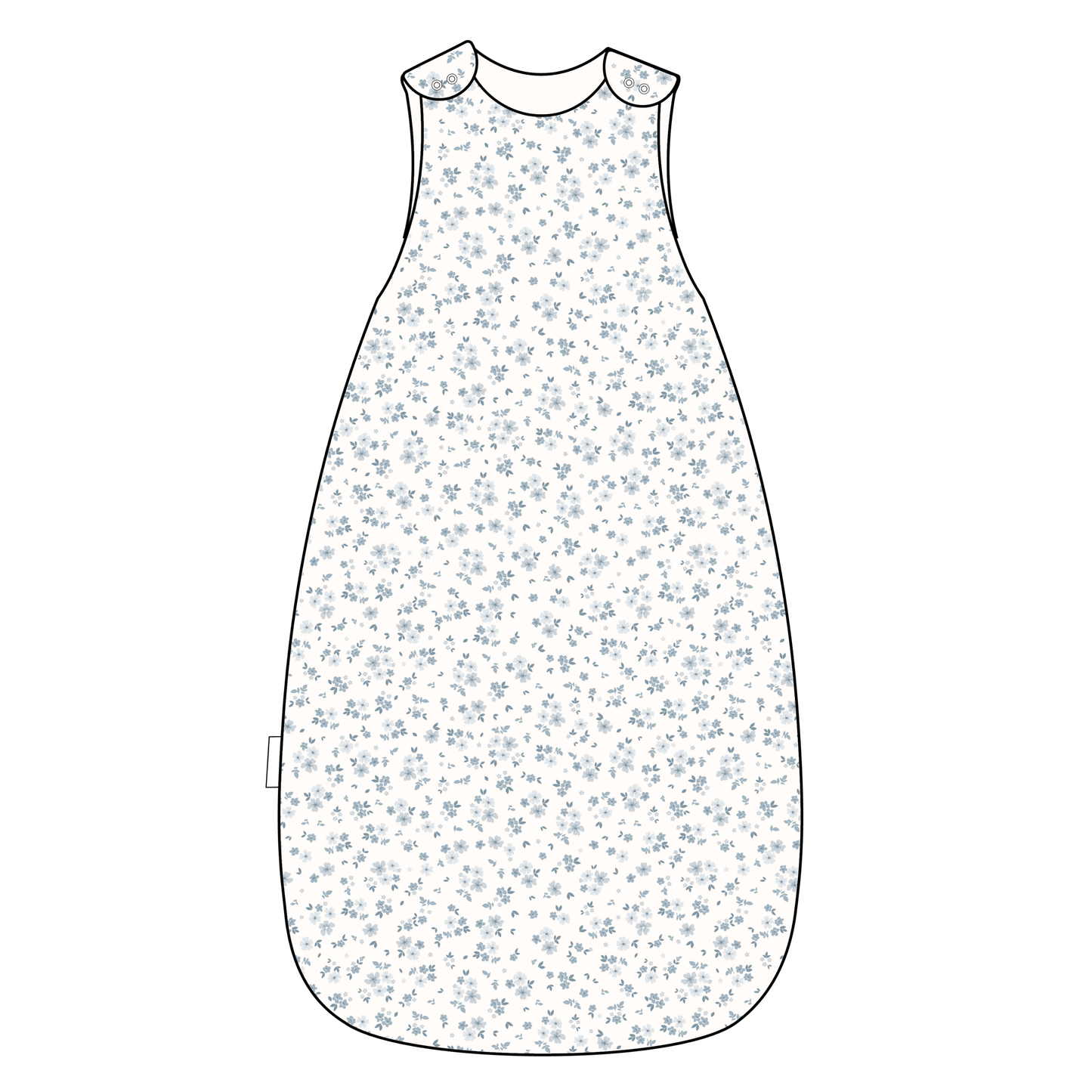 Muslin Wearable Blanket - Periwinkle