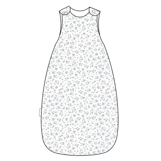Muslin Wearable Blanket - Periwinkle