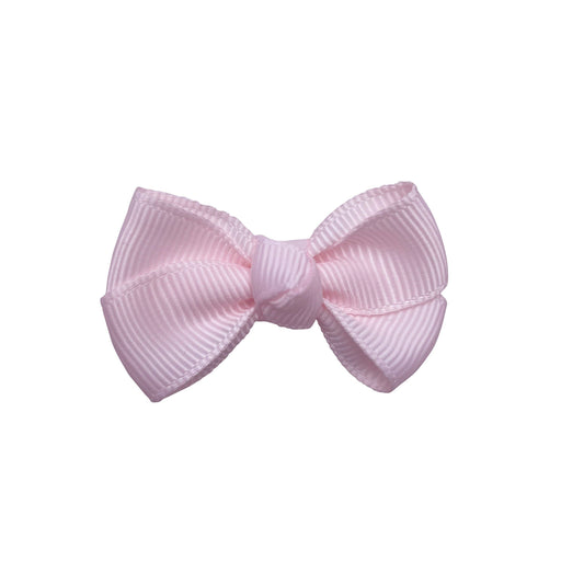 Estelle hair bow with clip in powder pink