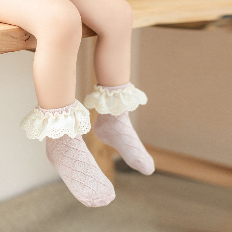 Annie & Charles® baby socks with ruffles