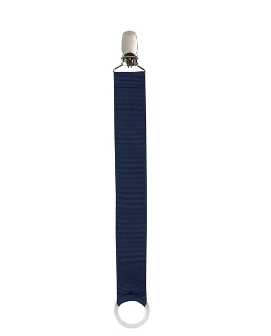 pacifier chain in navy blue plain