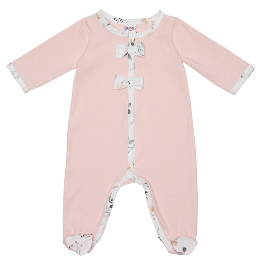 Botanical cotton sleepsuit