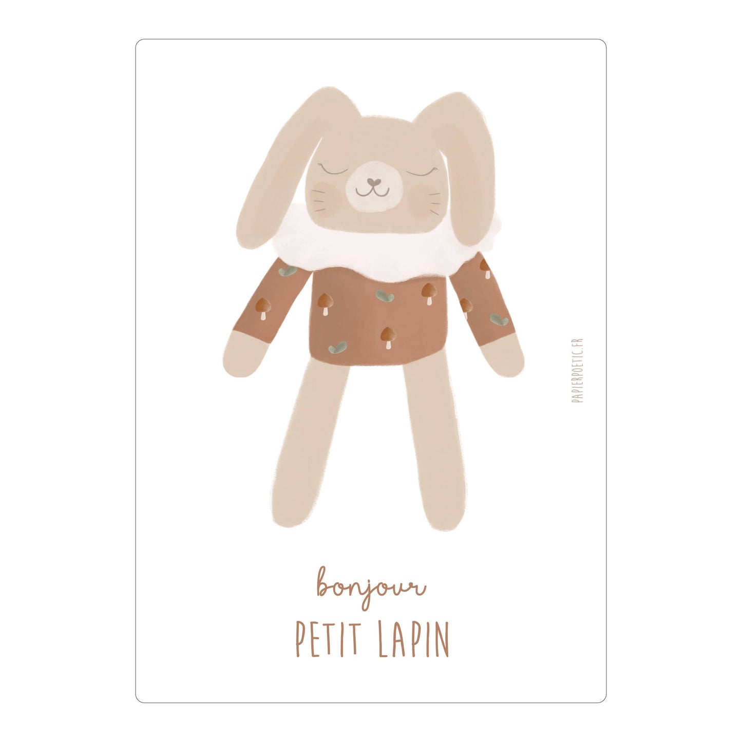 “Doudou Rabbit” Twigs Card