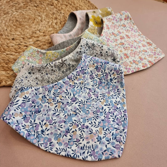 BABY BIBS, 10pcs, random Liberty print