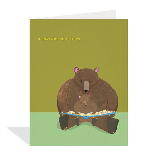 Petit Ours (French) - Baby Card