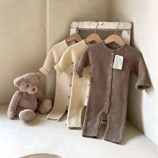 Annie & Charles® knitted suit with cap