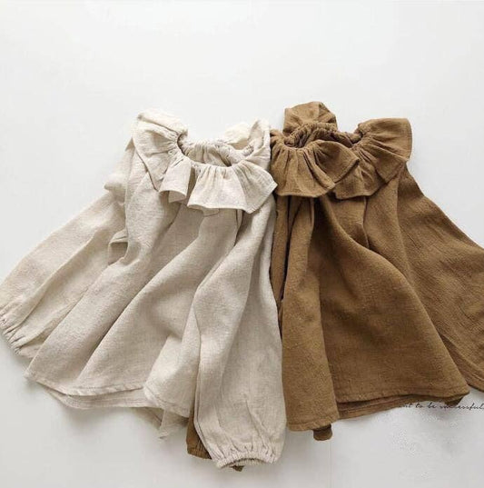 Annie & Charles® linen blouse with collar